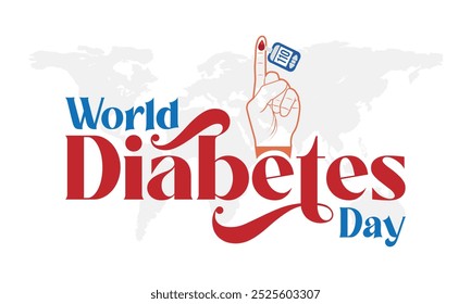 Dia Mundial da Diabetes, Projeto para postagem nas mídias sociais do Dia da Diabetes, cartaz com banner e fundo do Dia Mundial da Diabetes