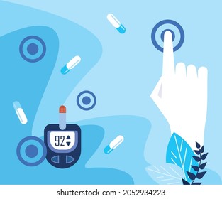 world diabetes day glucometer device