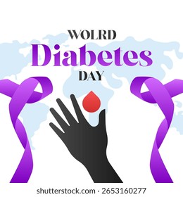 World Diabetes Day Illustration. International Day of Diabetes Background Illustration