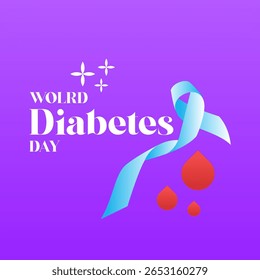 World Diabetes Day Illustration. International Day of Diabetes Background Illustration