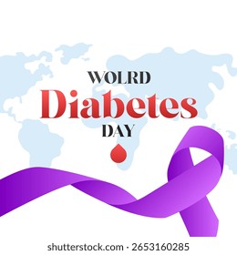 Ilustração do Dia Mundial da Diabetes. Dia Internacional da Diabetes - Ilustração de Fundo