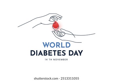 World diabetes day illustration template design