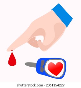 Welt-Diabetes-Tag-Logo, Diabetes-Tag-Vektorgrafik