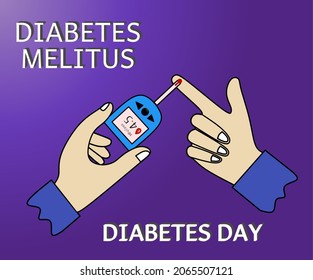 Logo del Día Mundial de la Diabetes. diseño vectorial del día mundial de la diabetes. ilustración de diseño vectorial.