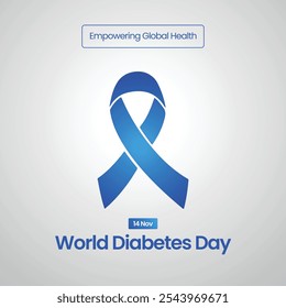 World Diabetes day. World Diabetes Month. World Diabetes day 2024, Creative banner, poster, social media post, background, template, postcard vector