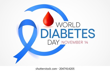 World Diabetes day is observed every year on November 14, it is the primary global awareness campaign focusing on diabetes. Vector illustration