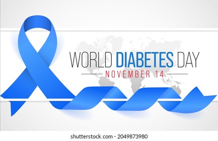 World Diabetes day is observed every year on November 14, it is the primary global awareness campaign focusing on diabetes. Vector illustration