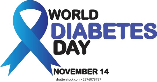World Diabetes Day observed on November 14 vector art illustration