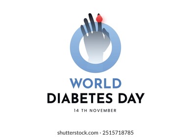 projeto do modelo do dia mundial do diabetes