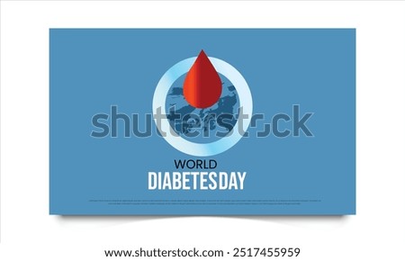 world diabetes day vector banner background