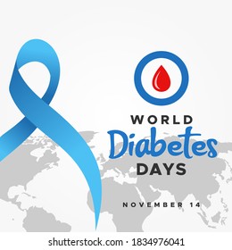 World Diabetes Day Vector Design Illustration For Banner and Background