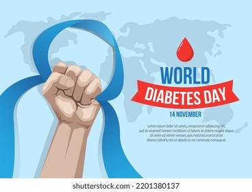 Vectordesign-Illustration zum Weltdiabetestag