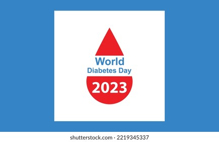 Diseño vectorial del Día Mundial de la Diabetes 
