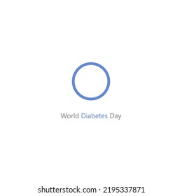 Día Mundial de la Diabetes, Ilustración de Vectores.