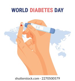 world diabetes day vector illustration