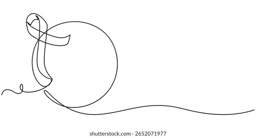 Día mundial de la diabetes ilustración de diseño de Imagen de Vector ilustración de stock, continua una línea dibujando a mano con glucómetro para verificar el nivel de azúcar en la sangre. Concepto del día mundial de la diabetes. Dibujo de una sola línea