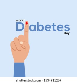 world diabetes day vector logo