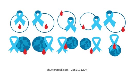 World Diabetes Day Vector Set