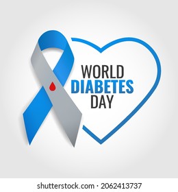World diabetes day  Vector sign
