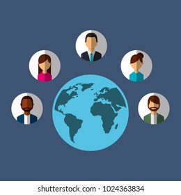 world different people around communication