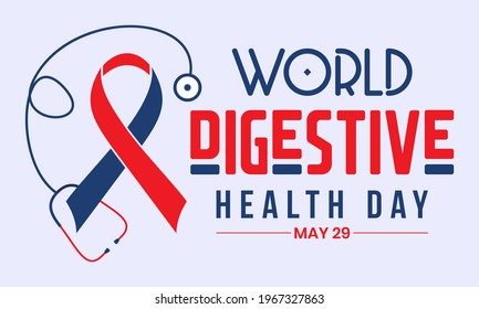 World Digestive Health Day is observed every year on 29th May. Diagnosis and treatment of gastritis, Stomach health Awareness Campaign Template.