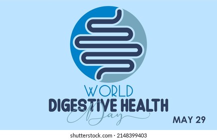 World Digestive Health Day. theme is Obesity awareness vector concept for banner, poster, card and background design.