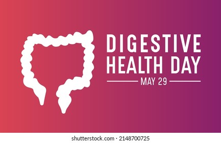 World Digestive Health Day. Vector banner, poster, card and background for Digestive Health