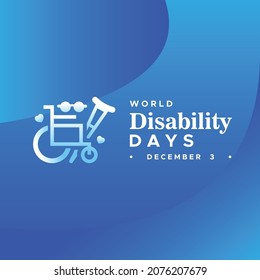 Fondo Del Diseño Del Día Mundial De La Discapacidad Para El Momento De Saludo