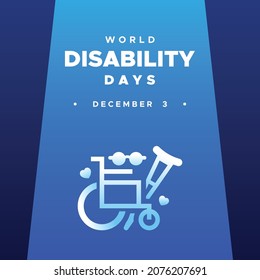 World Disability Day Design Background For Greeting Moment