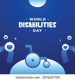 World Disability Day Design Background For Greeting Moment