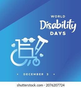 World Disability Day Design Background For Greeting Moment