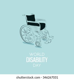 World Disability Day Hand Drawn Background. Vector