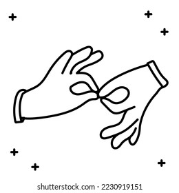 World disability day icon hand drawn design Vector illustration