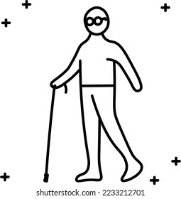 World disability day icon hand drawn design Vector illustration
