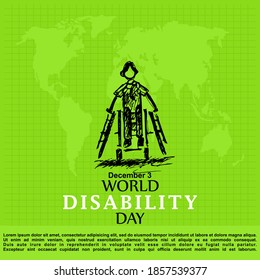 World Disability Day, Poster And Banner
