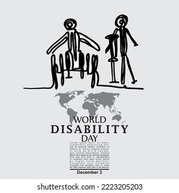 World Disability Day, poster and Banner