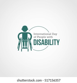 World disability day vector illustration. suitable for poster and banner