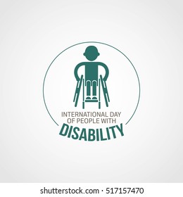 World Disability Day Vector Illustration. Suitable For Poster And Banner