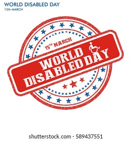 World disabled day stamp