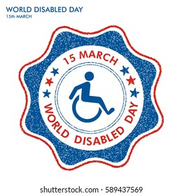 World disabled day stamp