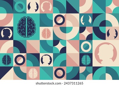 World Parkinson’s Disease Day. April 11. Seamless geometric pattern. Template for background, banner, card, poster. Vector EPS10 illustration