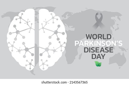World Parkinson’s Disease day. Holiday concept. Template for background, banner, card, poster with text inscription. 