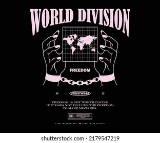 World division t shirt design, vector graphic, typographic poster or tshirts street wear and Urban style