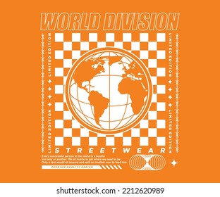 world division t shirt design, vector graphic, typographic poster or tshirts street wear and urban style