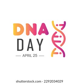 World DNA Day - vector, design. 