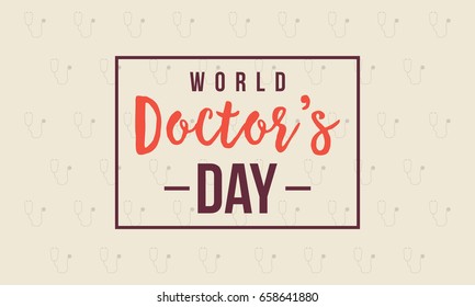 World doctor day card style collection