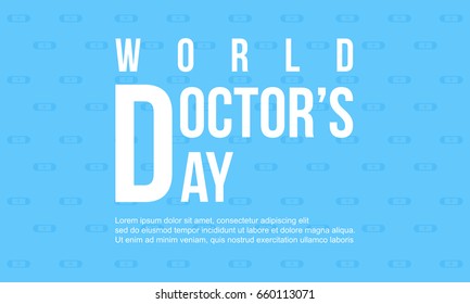 World doctor day vector flat design collection