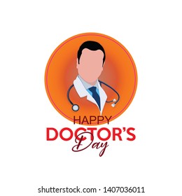 World Doctor's Day-creative Happy Doctor's Day Background With Health And Medical Symbols, Doctor .- Vector