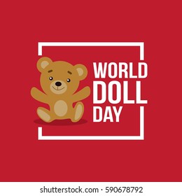 World Doll Day  Vector Illustration. Suitable for greeting Card, poster and banner,