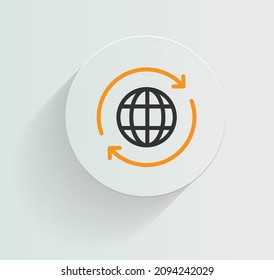 World Domain Name Icon Vector Design